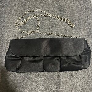 Vintage Danielle Elegant Black Clutch with Chain Strap